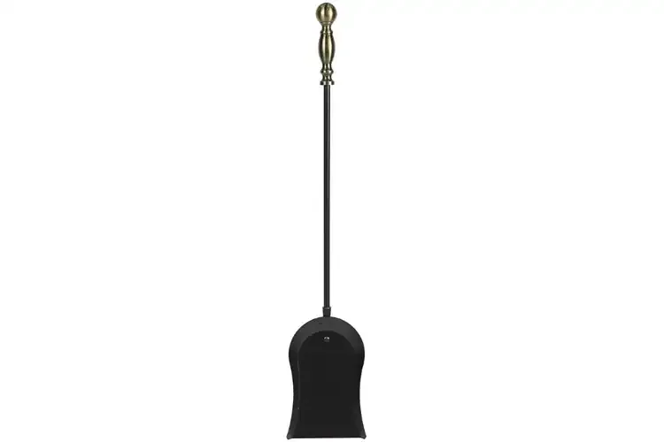 Sutton Fireplace Tool Set Shovel in Antique Brass and Black Powder Coated Finish
