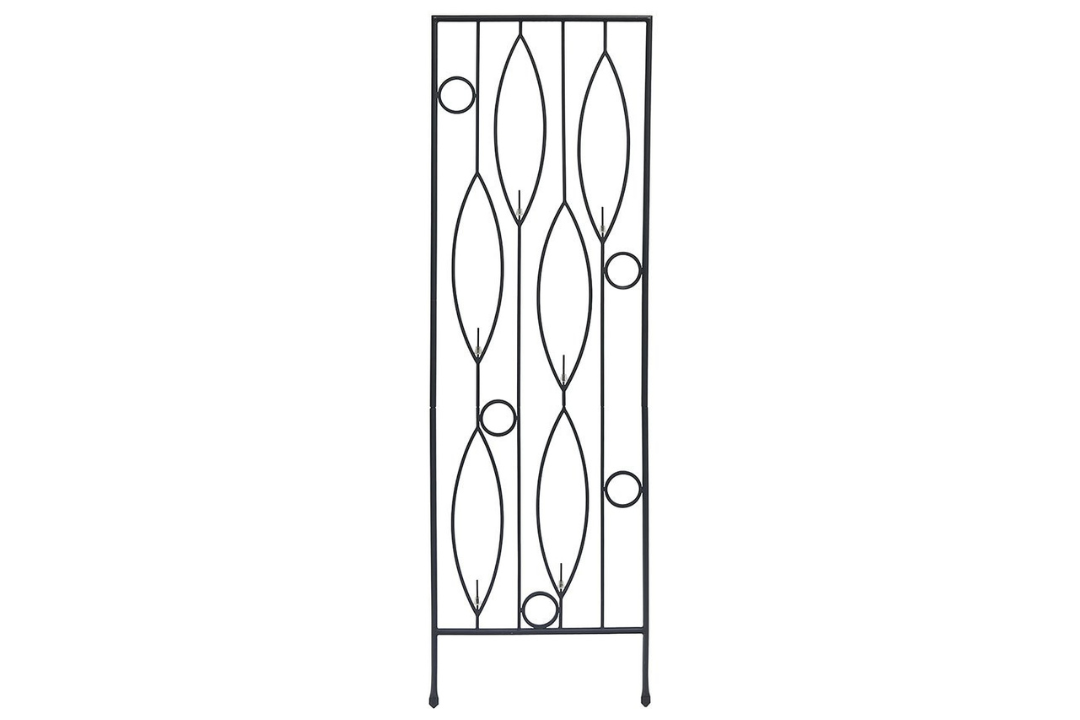 Vinifera Bottle Trellis With a Unique Leaf and Circle Pattern
