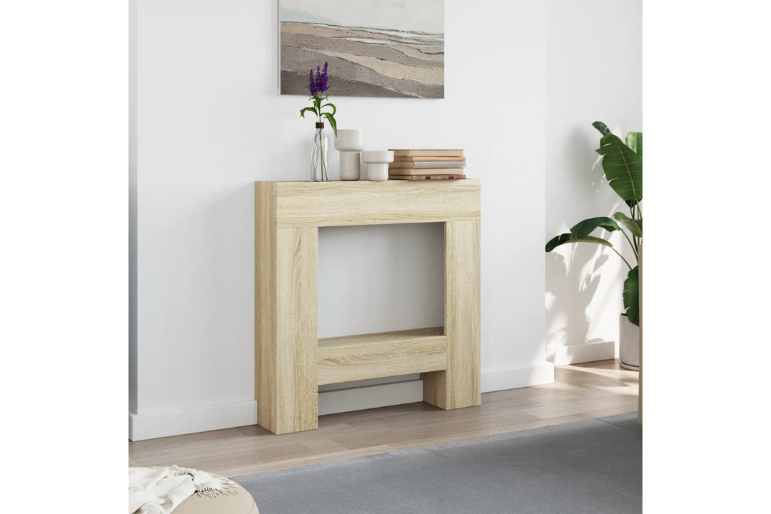 Fireplace Surround 81 x 18 x 82 cm in Sonoma Oak Made from Engineered Wood