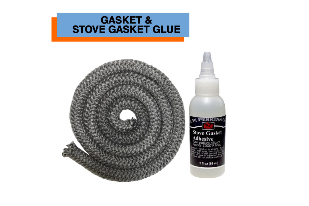 6 Ft x 7/8" Lopi Wood Stove Door Gasket with Clear Gasket Adhesive