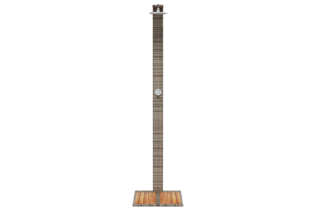 Outdoor Shower 50x55x224 cm in Gray with Copper Valve Core