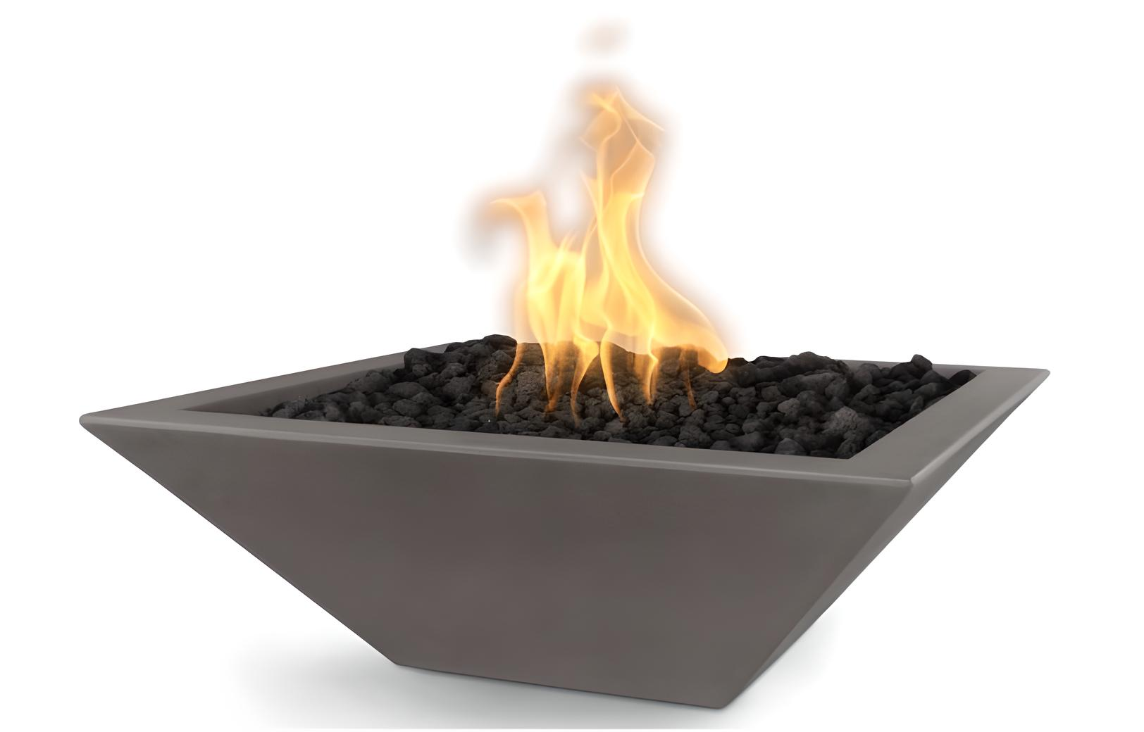 Square Maya Fire Bowl - GRFC - Chestnut