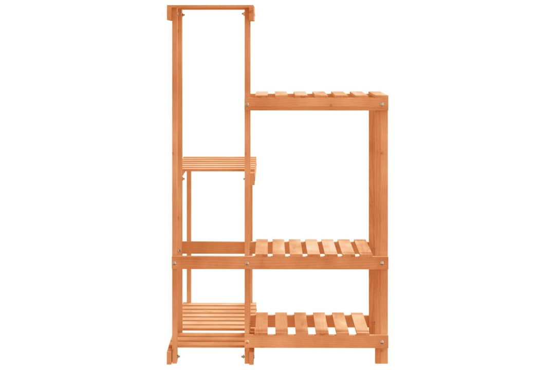 Durable Solid Wood Fir Flower Stand 62.5 x 61.5 x 101.5 cm in Carbonized BrownDurable Solid Wood Fir Flower Stand 62.5 x 61.5 x 101.5 cm in Light Brown