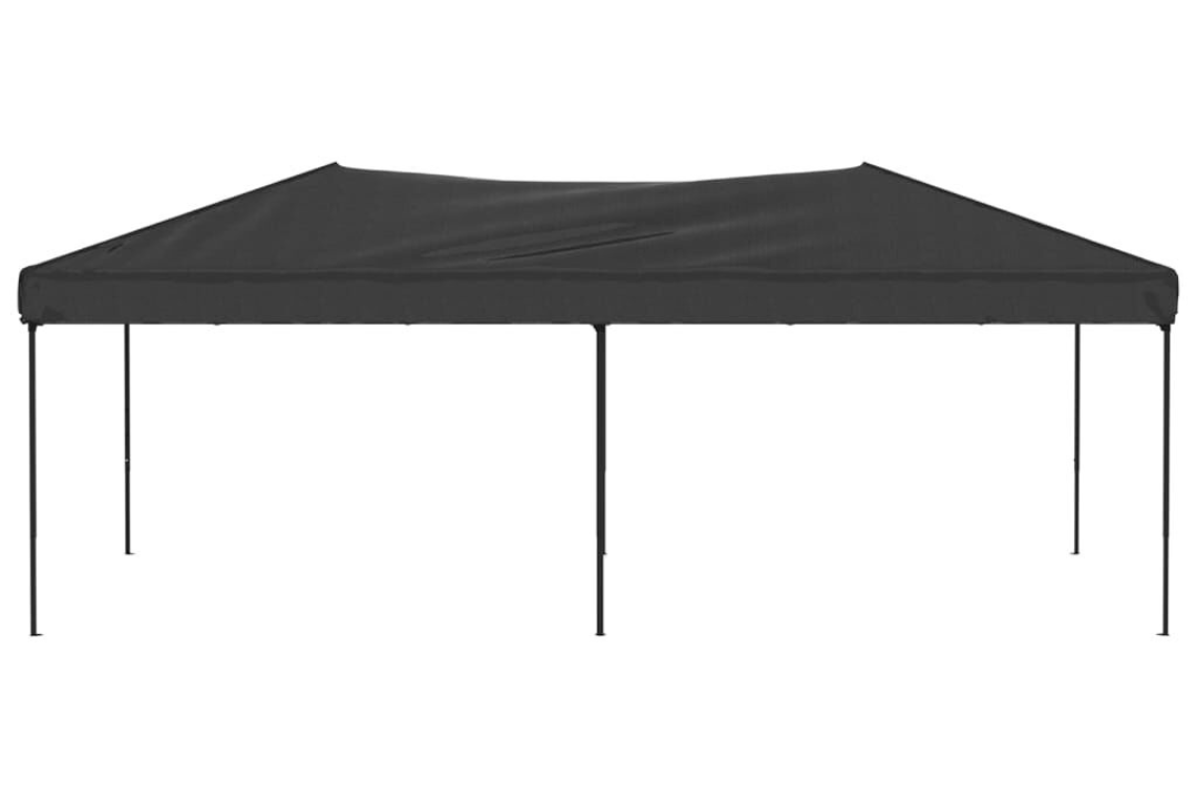 UV-Resistant Folding Party Tent 3 x 6 m in Anthracite with 210D Oxford Fabric with Silver Coating