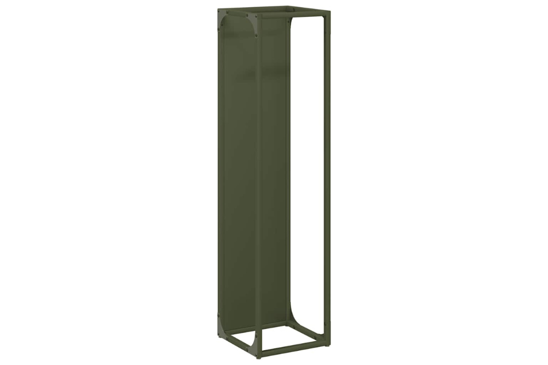 Firewood Rack 25 x 25 x 100 cm in Olive Green