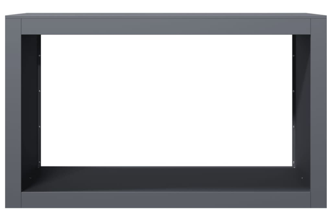 High-Quality Firewood Rack 100 x 40 x 60 cm in Anthracite Made of Steel