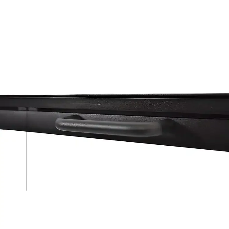 Thin Line Inside Fit Masonry Fireplace Door - Handle And Finish Detail