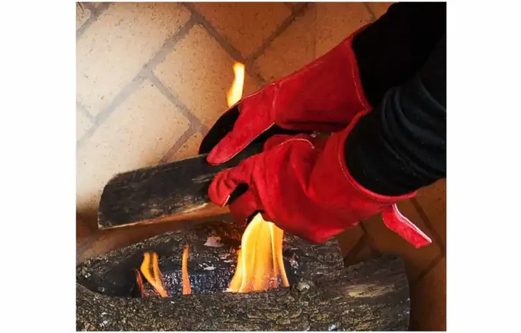 FlameX Deluxe Fireplace And BBQ Gloves Protection Against Fire