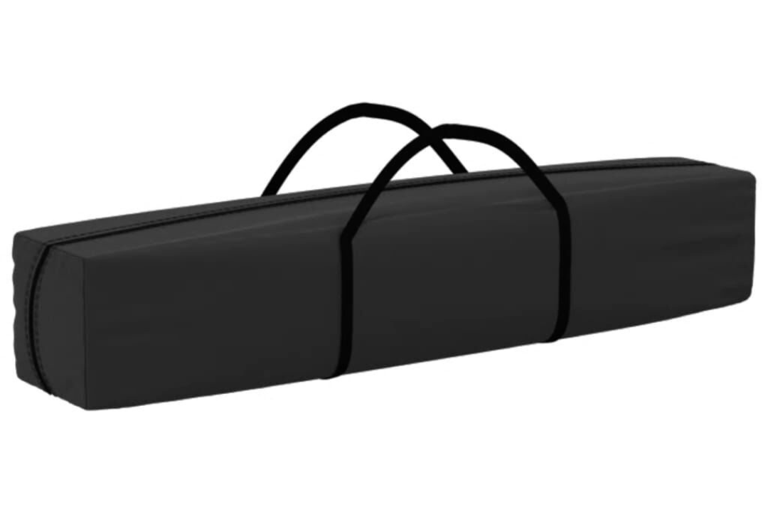 Folding Party Tent 3 x 6 m in Anthracite with 210D Oxford Fabric with Silver Coating and Bag