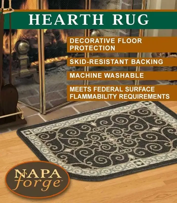 Pilgrim Eastly Midnight Hearth Rug Lifestyle