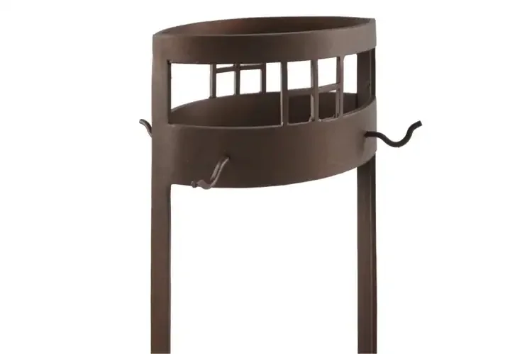 Arts and Crafts Fireplace Tool Set Yoke Details