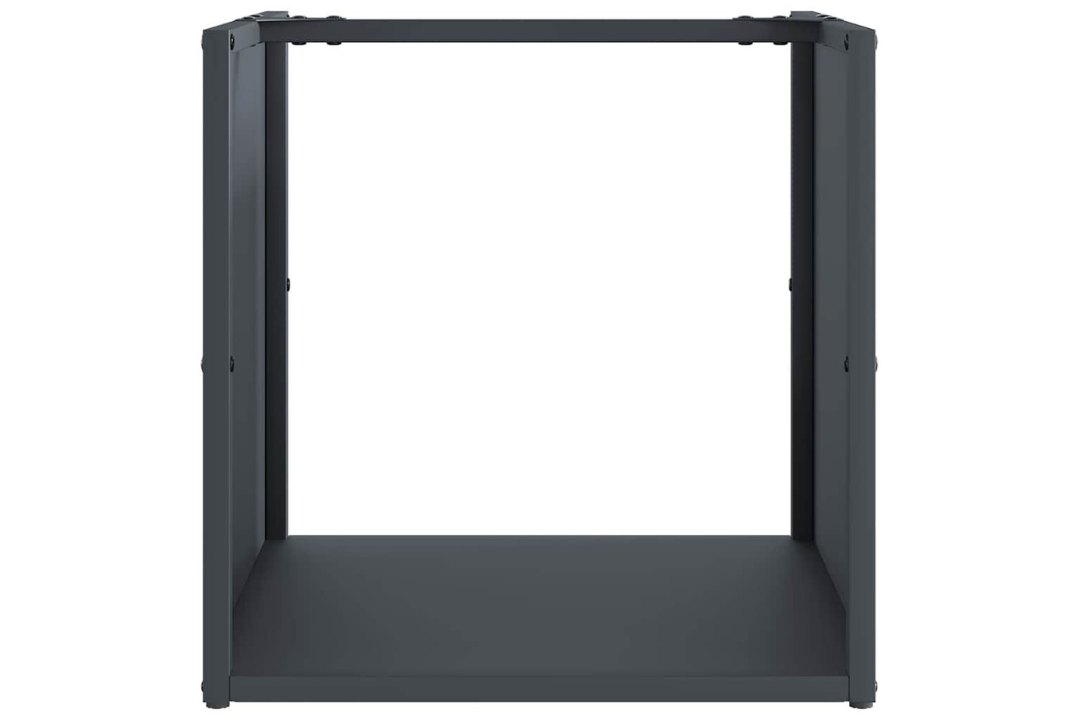 Classic Firewood Rack Anthracite 40 x 40 x 40 cm Cold-Rolled Steel