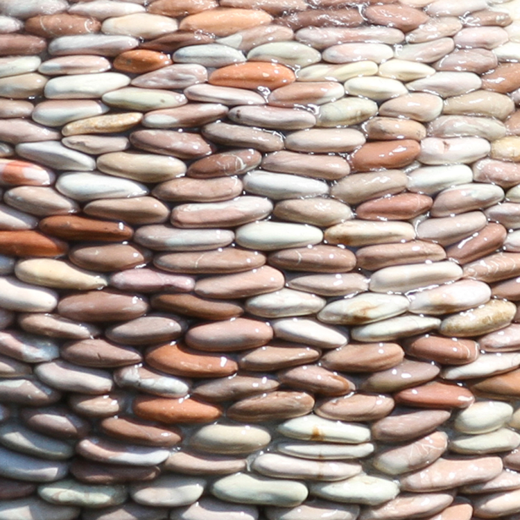 Small Pebble Sphere Fountain Kits in Rose Pebbles