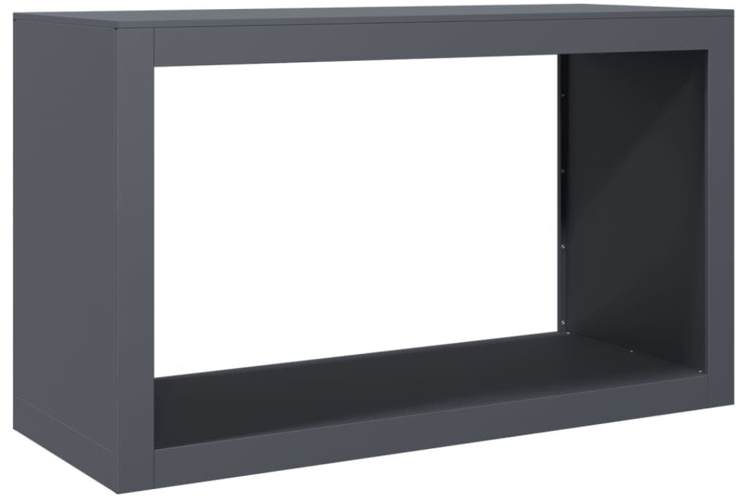 Sleek Firewood Rack 100 x 40 x 60 cm in Anthracite Made of Steel