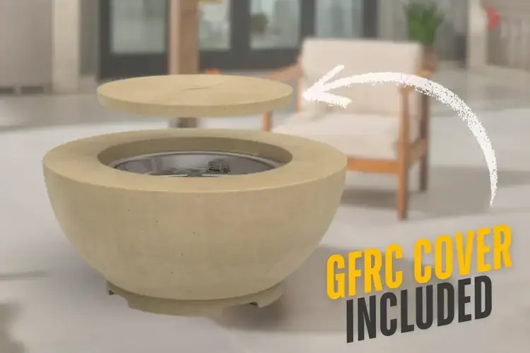 American Fyre Designs 36" Chat Gas Fire Bowl Gfrc Cover