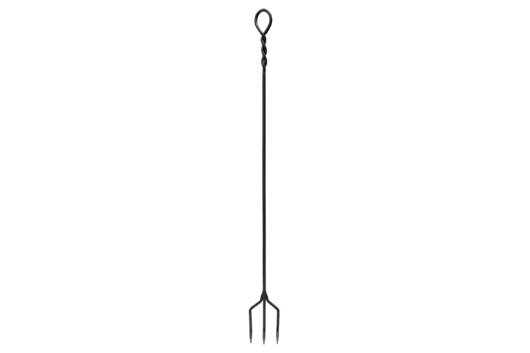 Farmer’s Fork – 46" Wrought Iron Fireplace Tool with Graphite Finish