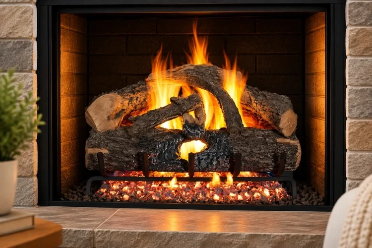 Real Fyre Charred Evergreen Oak 18"
