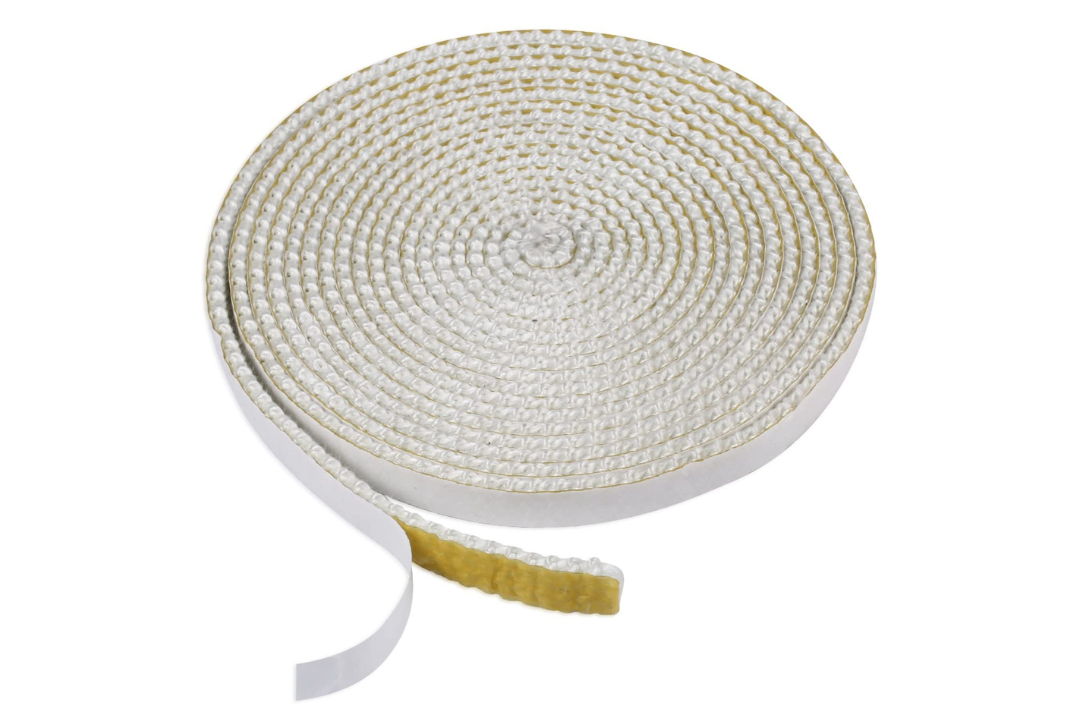 White Pre-cut 7ft Self-Adhesive Flat Window Gasket – 3/4" Wide, 1/8" Thick