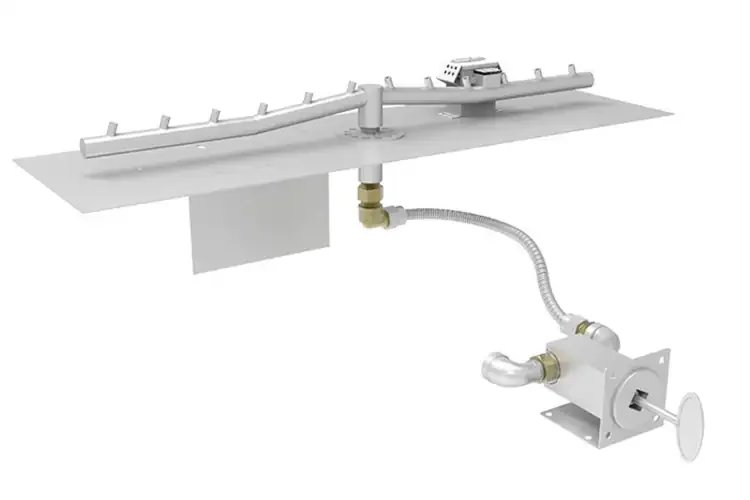 HPC CSA Certified Linear Flat Fire Pit Insert MatchLit Ignition