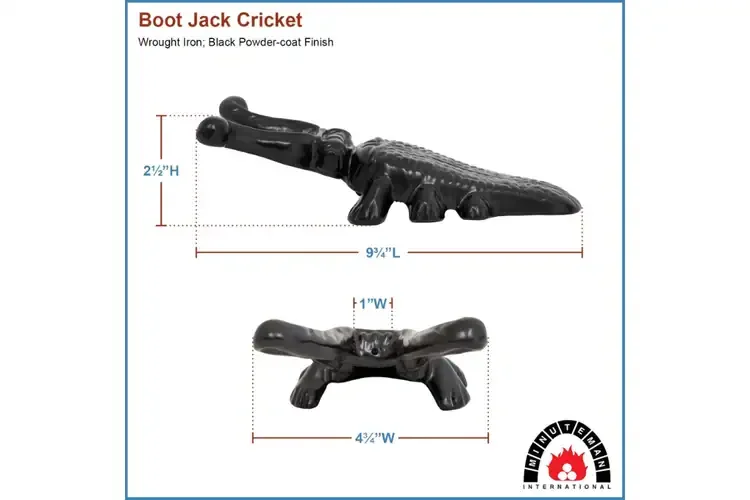 Boot Jack Cricket – Cast Iron Muddy Boot Remover & Rustic Doorstop