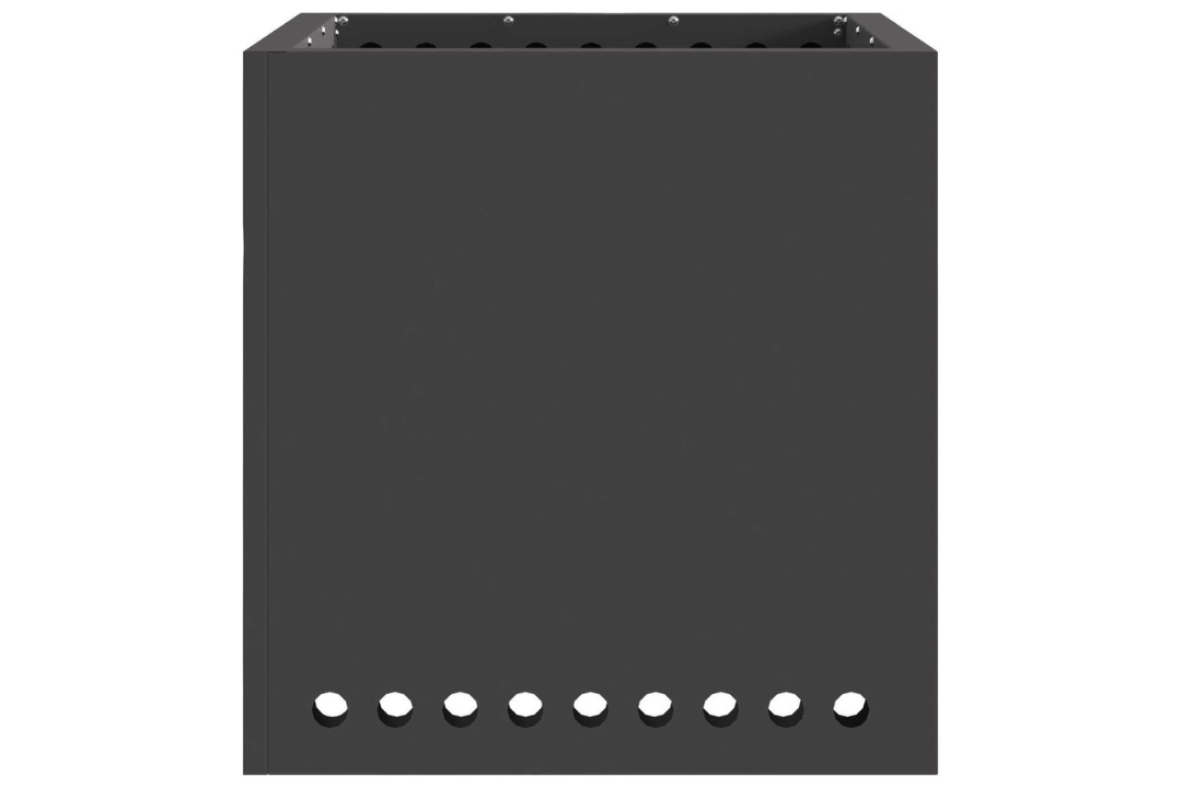 Smokeless Fire Pit Square 48 x 48 x 50 cm in Black Powder-Coated Finish Cold-Rolled Steel