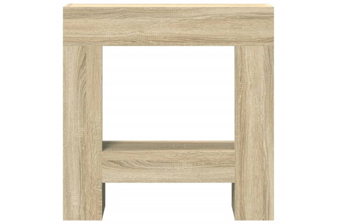 High-Quality Fireplace Surround 81 x 18 x 82 cm in Sonoma Oak Made of Engineered Wood