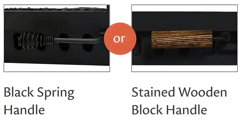 Supreme Air Sealed Fireplace Doors with Ceramic Glass Handle Style