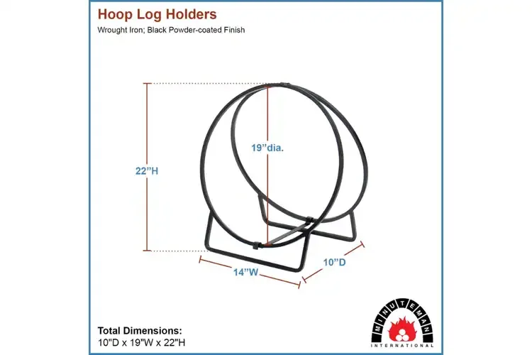 Log Holder Hoops in 24 Inches Specifications