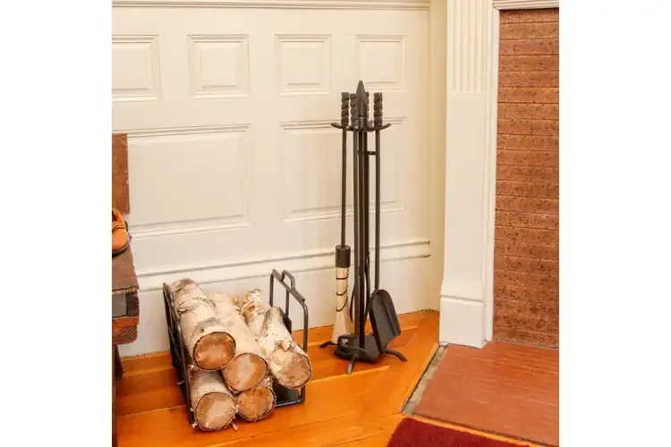 Sturdy Wright Design Fireplace Tool Set