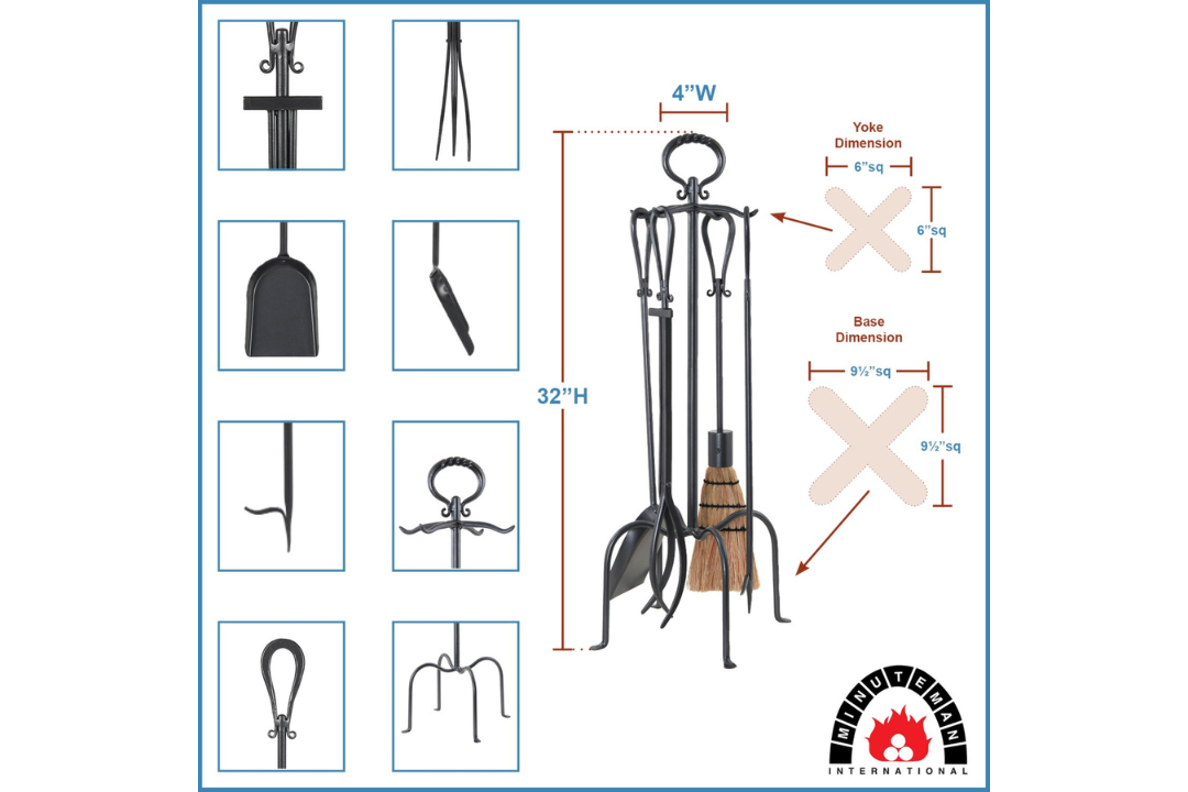 Loop Fireplace Tool Set Specifications