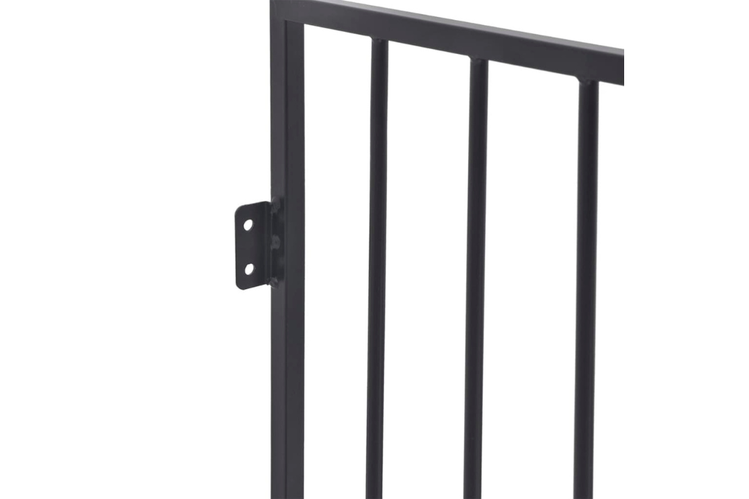 Durable Pet Fireplace Fence Steel Black