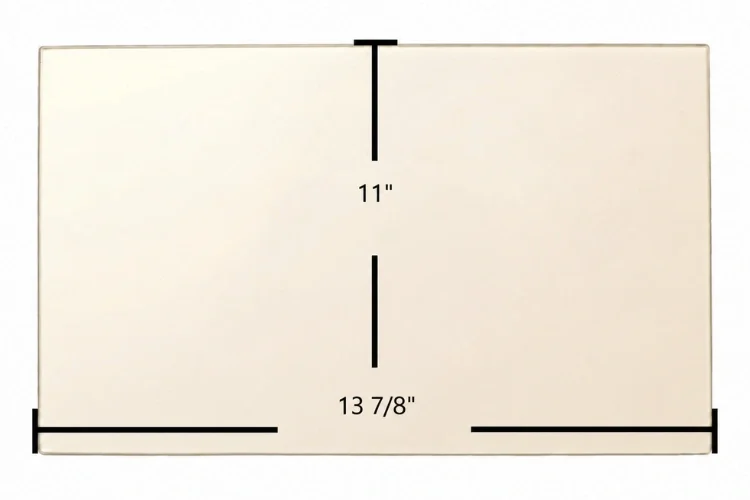 Quadra-Fire Classic Bay Center Ceramic Glass Panel – 13 7/8" x 11"