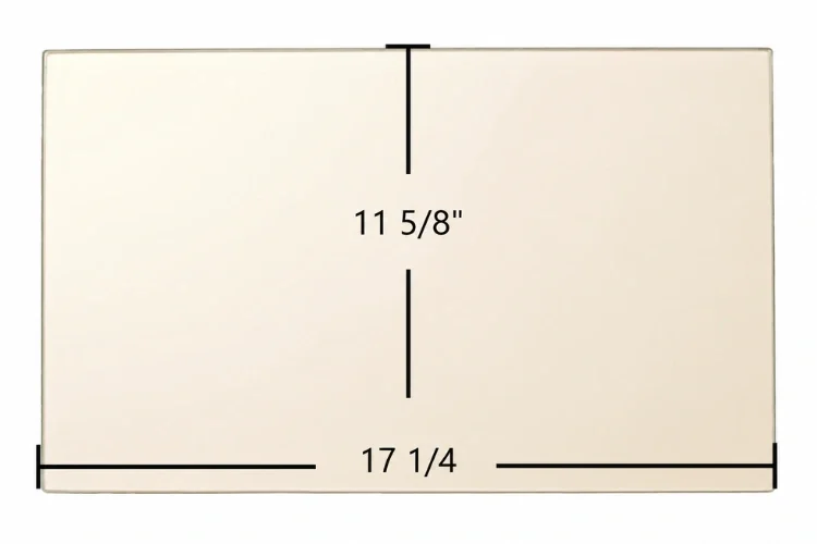 Quadra-Fire Castile Insert Ceramic Glass Panel – 17 1/4" x 11 5/8"