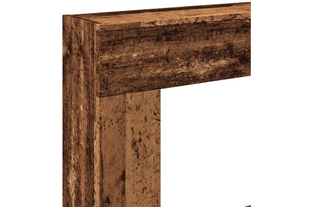 Functional Fireplace Surround 81 x 18 x 82 cm in Old Wood Made of Engineered Wood