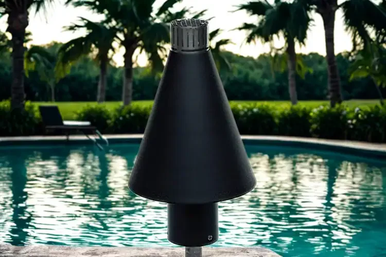 Fire by Design Black Cone Manual Light Tiki Torch