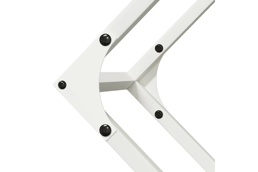 Aesthetic Firewood Rack 100 x 25 x 100 cm in White Made of Cold-Rolled Steel