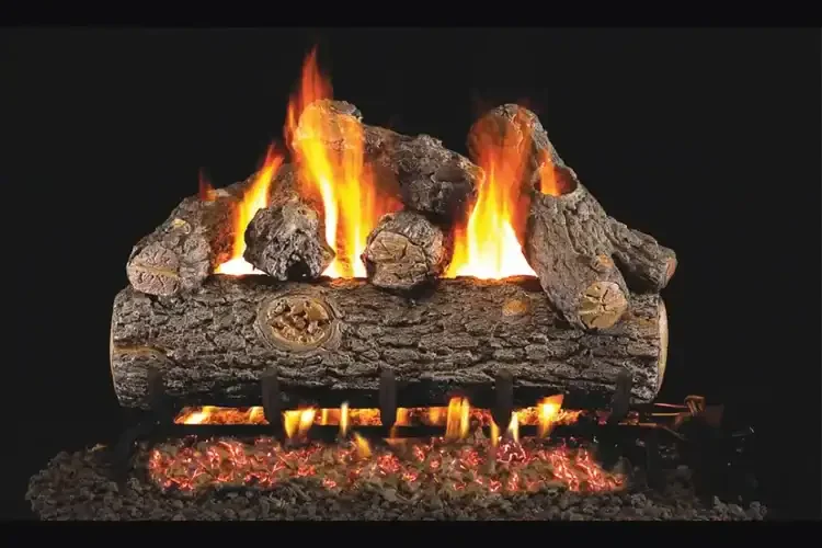 Real Fyre Golden Oak Designer Plus 30" Outdoor Vented Gas Log Set with Burner