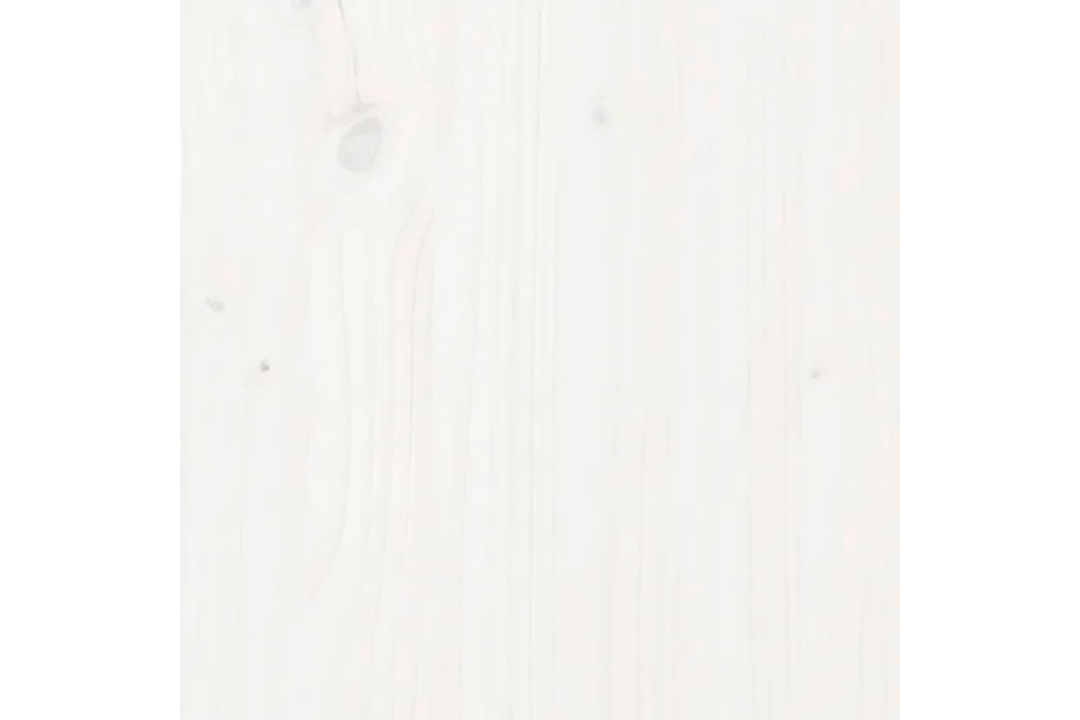 Plant Stand 92 x 25 x 97 cm Solid Wood Pine in White with Straight Grain