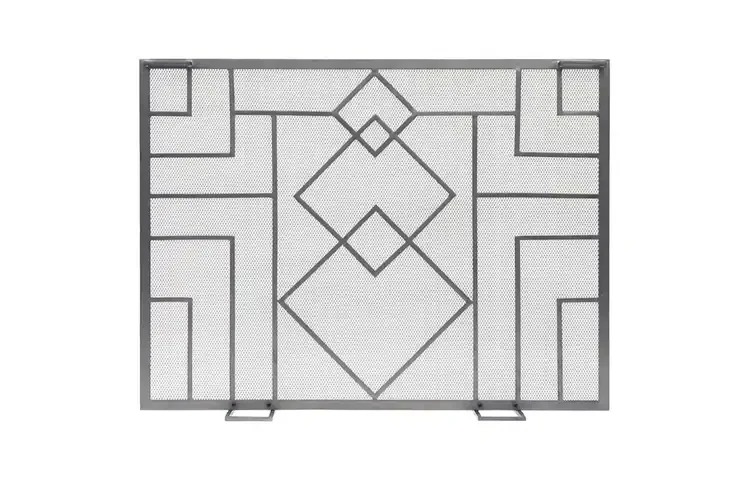 Wright Design Flat Fireplace Screens in 44” x 33”