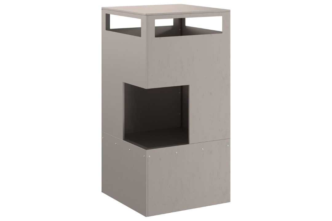 Fire Pit 50 x 50 x 100 cm Steel in Original Color Weathering Steel