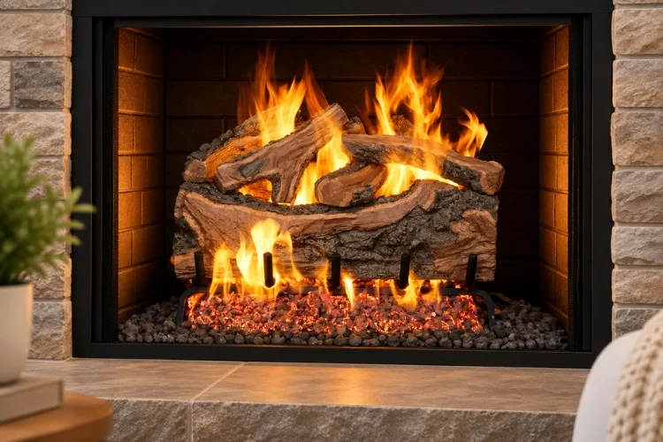 Real Fyre Rugged Forest Split 18" Outdoor Gas Log Set with Burner