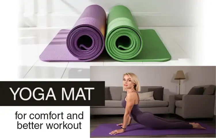 Non-Slip EVA Yoga Mat with Strap | Lightweight, Durable, and Stylish