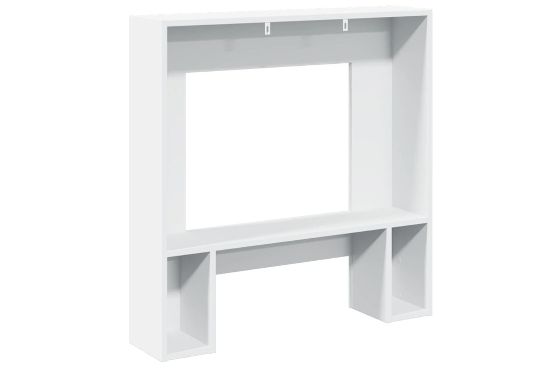 Modern Fireplace Surround 81 x 18 x 82 cm in White Made of Engineered Wood