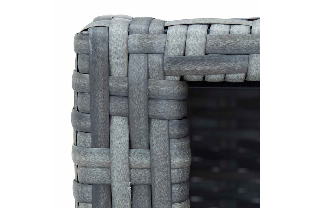 Classic Spa Step Poly Rattan 92 x 45 x 25 cm in Gray