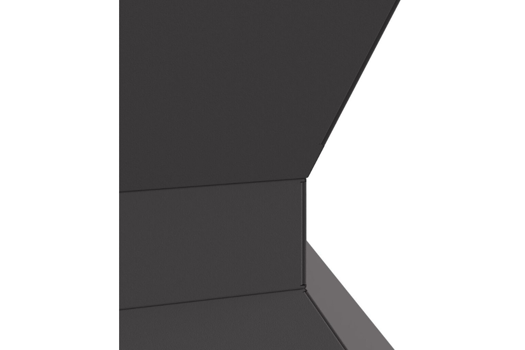 Hexagonal Black Fire Pit 50 x 50 x 40 cm Cold-Rolled Steel Powder-Coated Finish