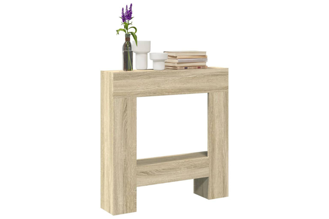 Fireplace Surround 81 x 18 x 82 cm in Sonoma Oak Made of Engineered Wood Mantel Frame
