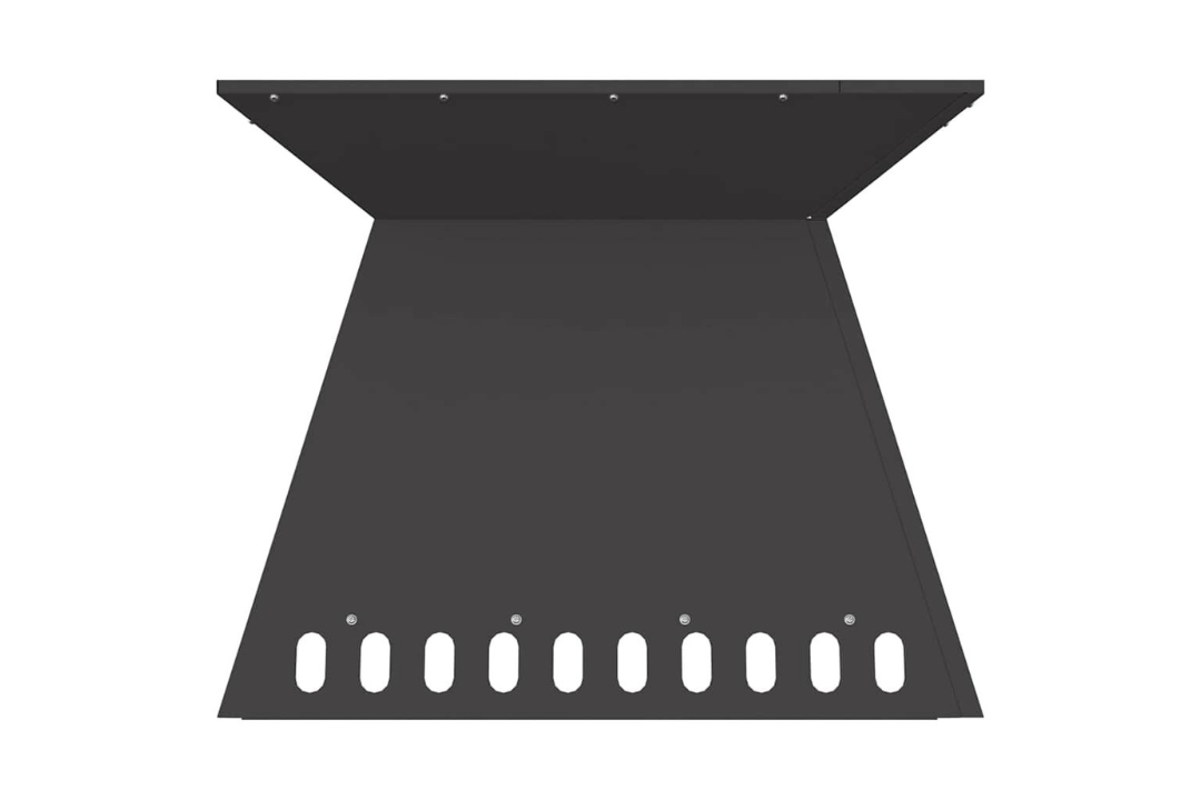Rust-Resistance Fire Pit 60 x 60 x 50 cm in Black Cold-Rolled Steel