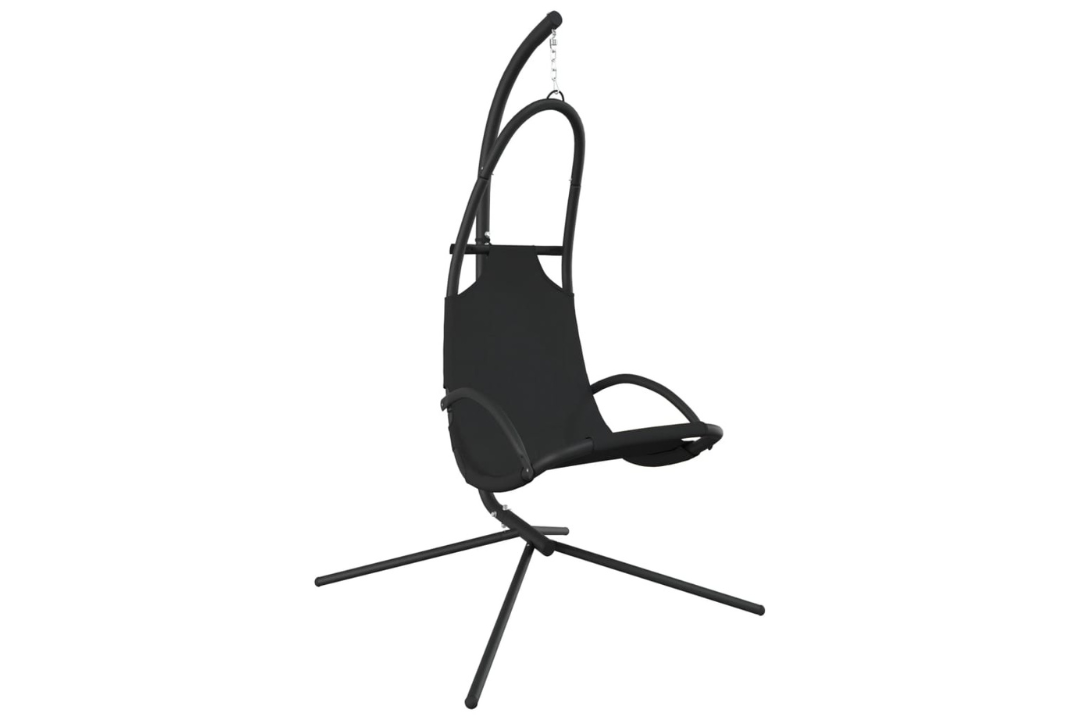 Garden Swing Chair with Cushion Oxford Fabric and Steel With Powder-Coated Steel Frame in Cream
