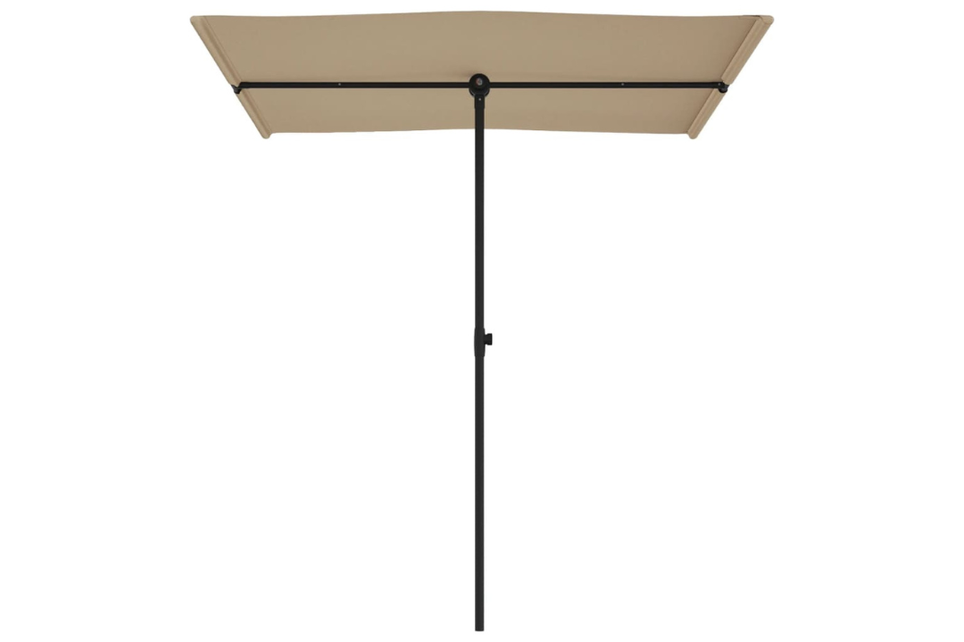 Stable Garden Parasol 180x110 cm with Aluminum Pole in Taupe