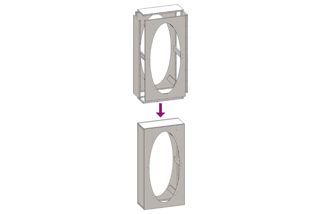 Firewood Rack 50 x 23 x 100 cm in Anthracite Made of Cold-Rolled Steel Easy Assembly
